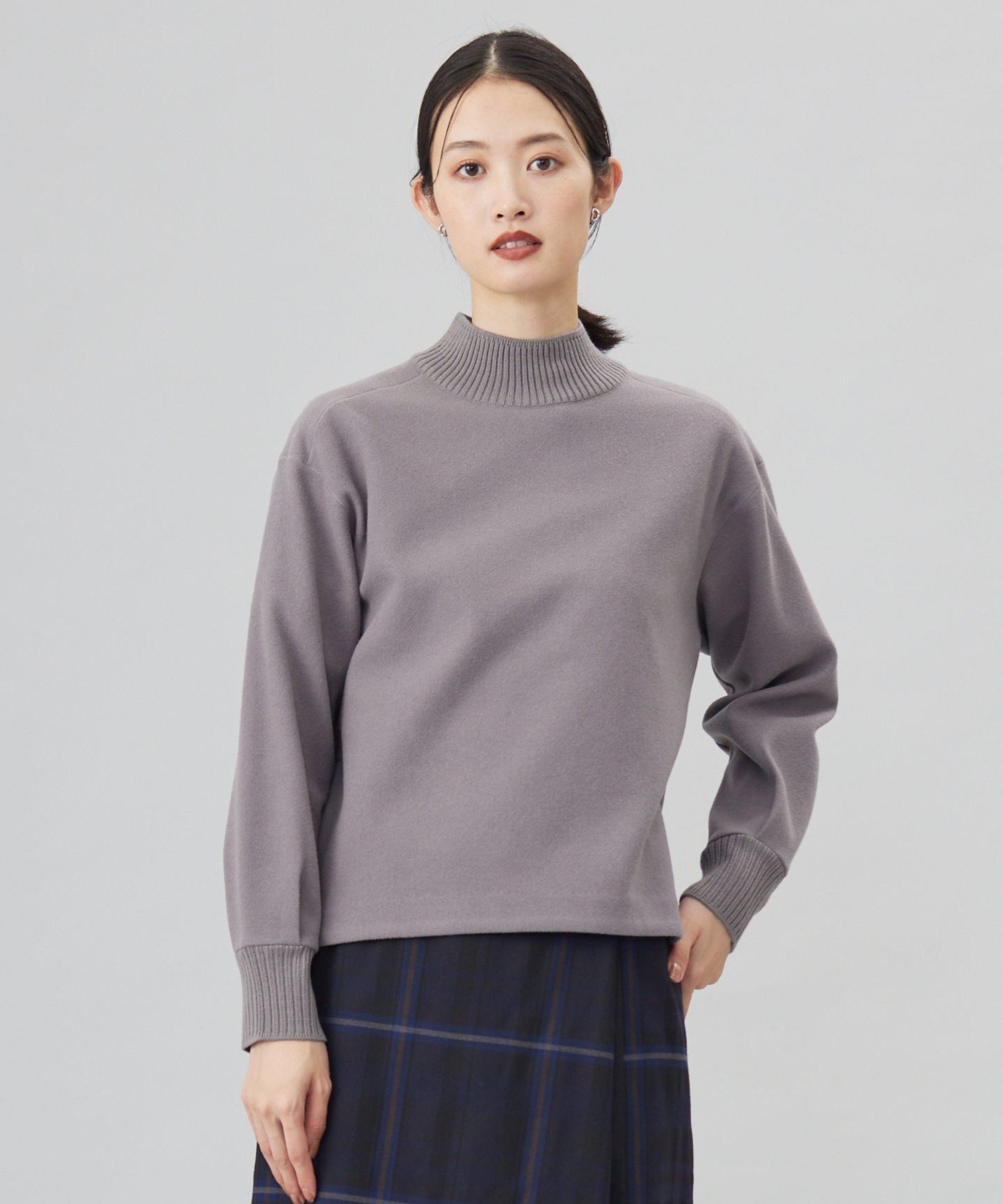 J.PRESS LADIES L 【WEB限定カラーあり】ニードルパンチ カットソー ジェイプレス トップス カットソー・Tシャツ ブルー グリーン グレー ブラウン ベージュ