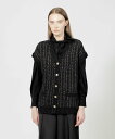 【SALE/50%OFF】EPOCA 【EPOCA STORIA】 ツィーディーニットジレ 《WEB&EPOCA THE SHOP店舗限定》 エポカ トップス ニット ホワイト ブラック【送料無料】