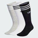 adidas 【公式】アディダス adidas ソリッドクルーソックス 3足組 アディダス 靴下・レッグウェア 靴下 ホワイト