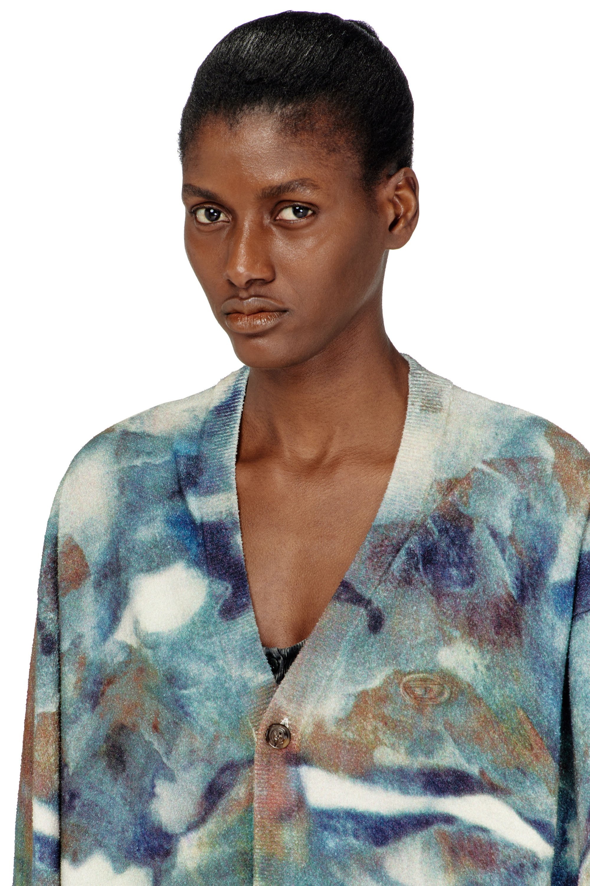 ウィメンズ カーディガン M-ILLUM-CARDIGAN ディーゼル トップス カーディガン ネイビー