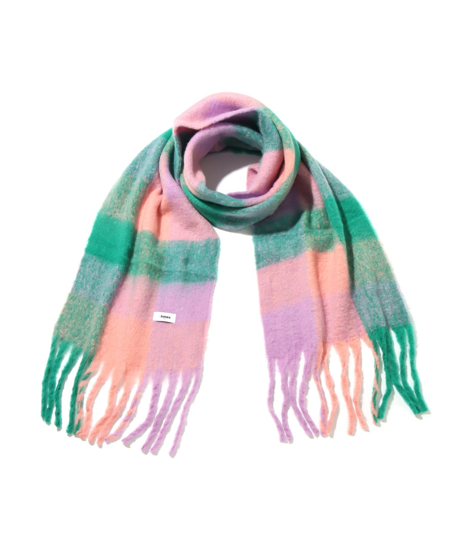 atmos pink atmos pink Check Scarf PINK アトモス ファッション雑貨 マフラー・ストール・ネックウォーマー ピンク【送料無料】