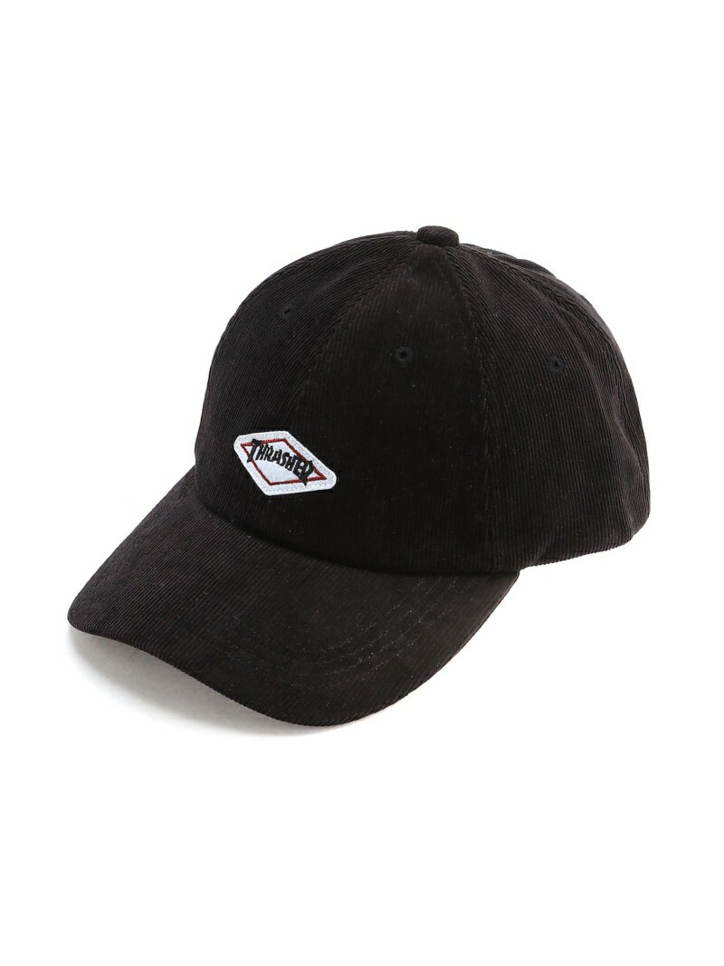 THRASHER THRASHER/(U)DIAMOND LOGO CORDUROY CAP スラッシャー　バイ　リフルページ 帽子 キャップ ブラック グリーン ブラウン ホワイト【送料無料】