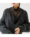 【SALE/30%OFF】Rouge vif la cle プリーツネックシアーブラウス ルージュ・ヴィフ ラクレ トップス シャツ・ブラウス ブラック ホワイト【送料無料】