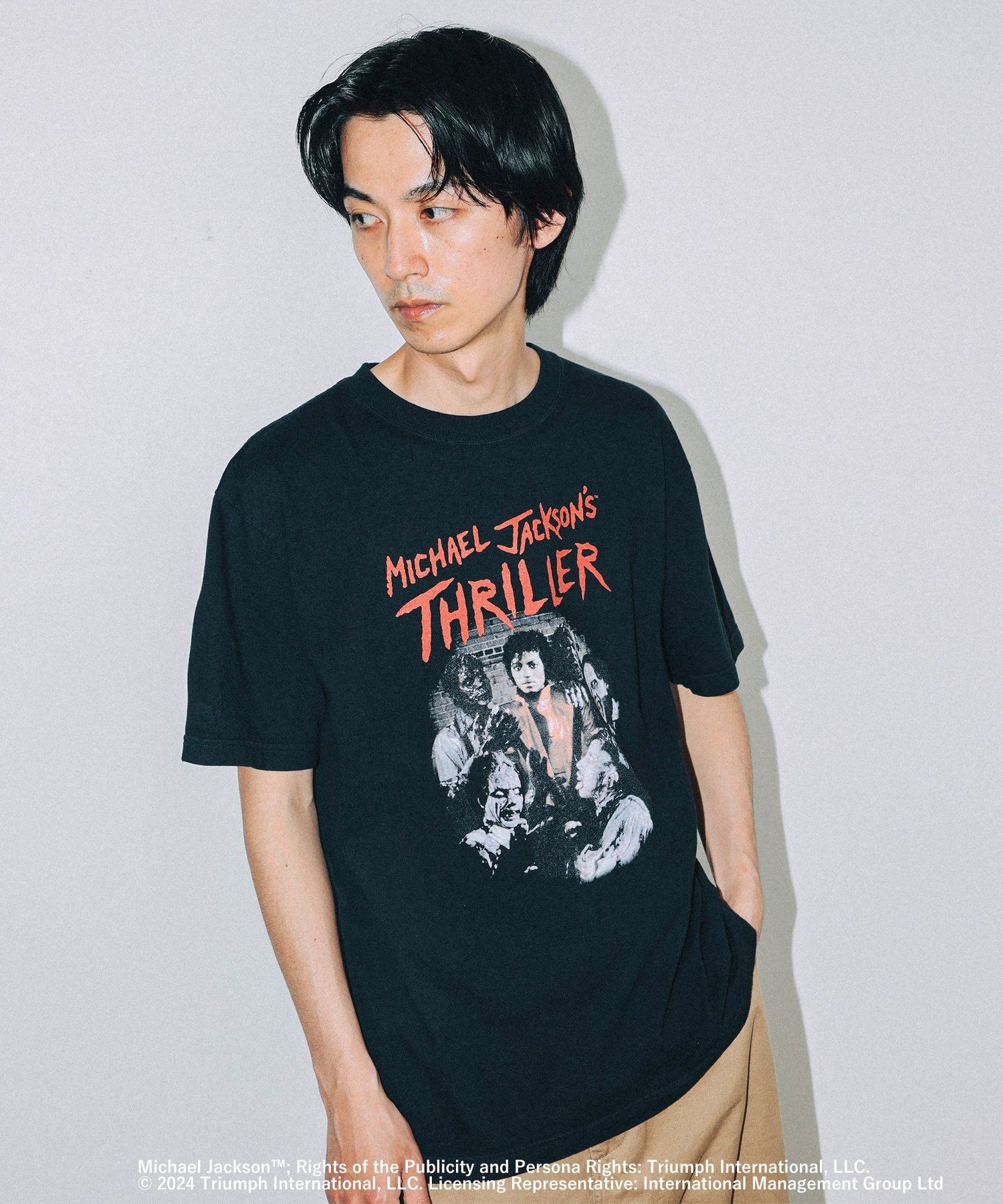 BEAMS T GOOD ROCK SPEED * BEAMS / 別注 Michael Jackson's THRILLER Tシャツ ビームスT トップス カットソー・Tシャツ ブラック ホワイト【送料無料】