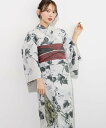 SOUBIEN 浴衣2点セット レディース (浴衣+帯) ソウビエン 着物・浴衣・和装小物 浴衣 グレー【送料無料】