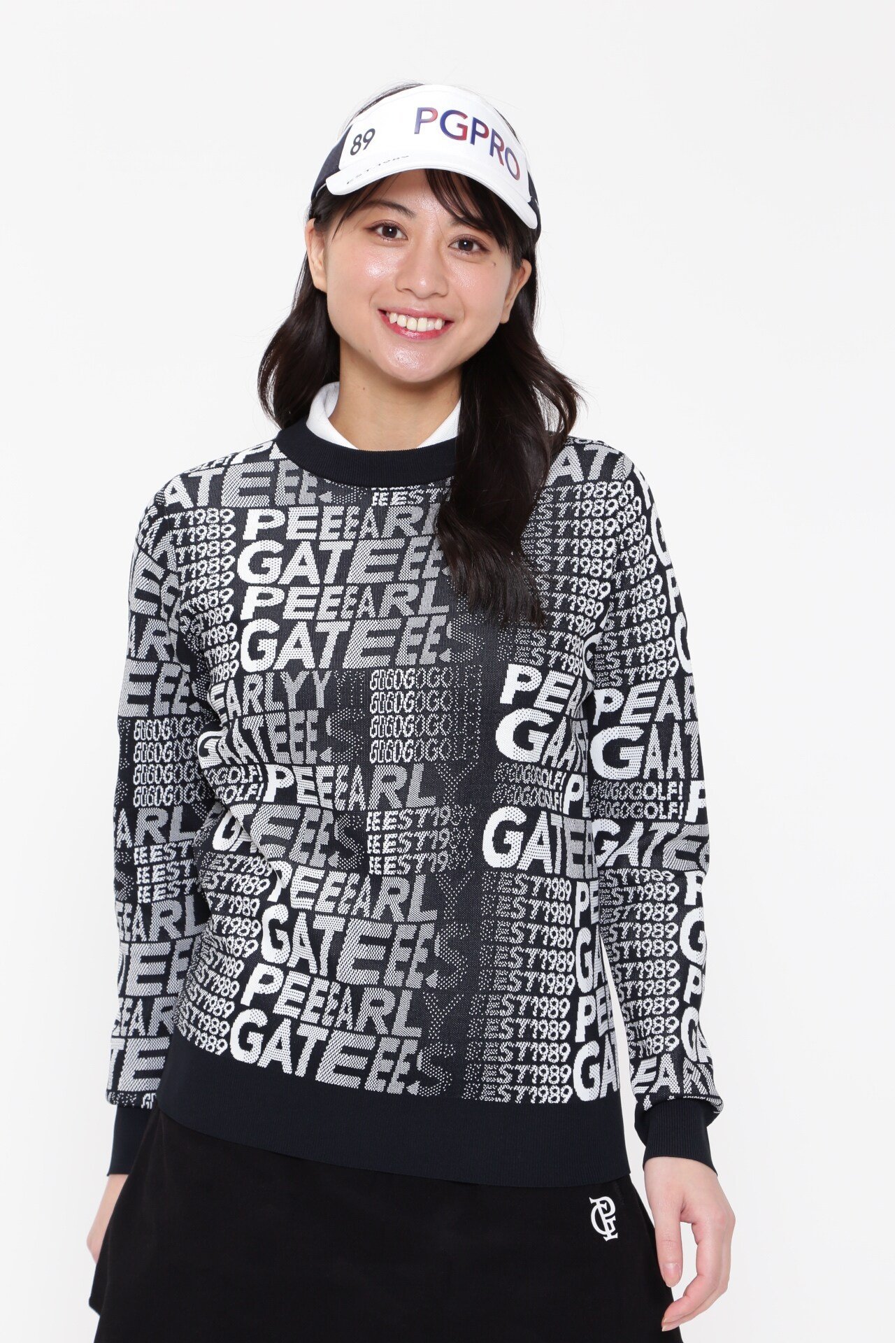 【SALE／70%OFF】PEARLY GATES 光栓クルーネックニットプルオーバー ＜PGPRO＞ パーリーゲイツ トップス ニット ネイビー【送料無料】
