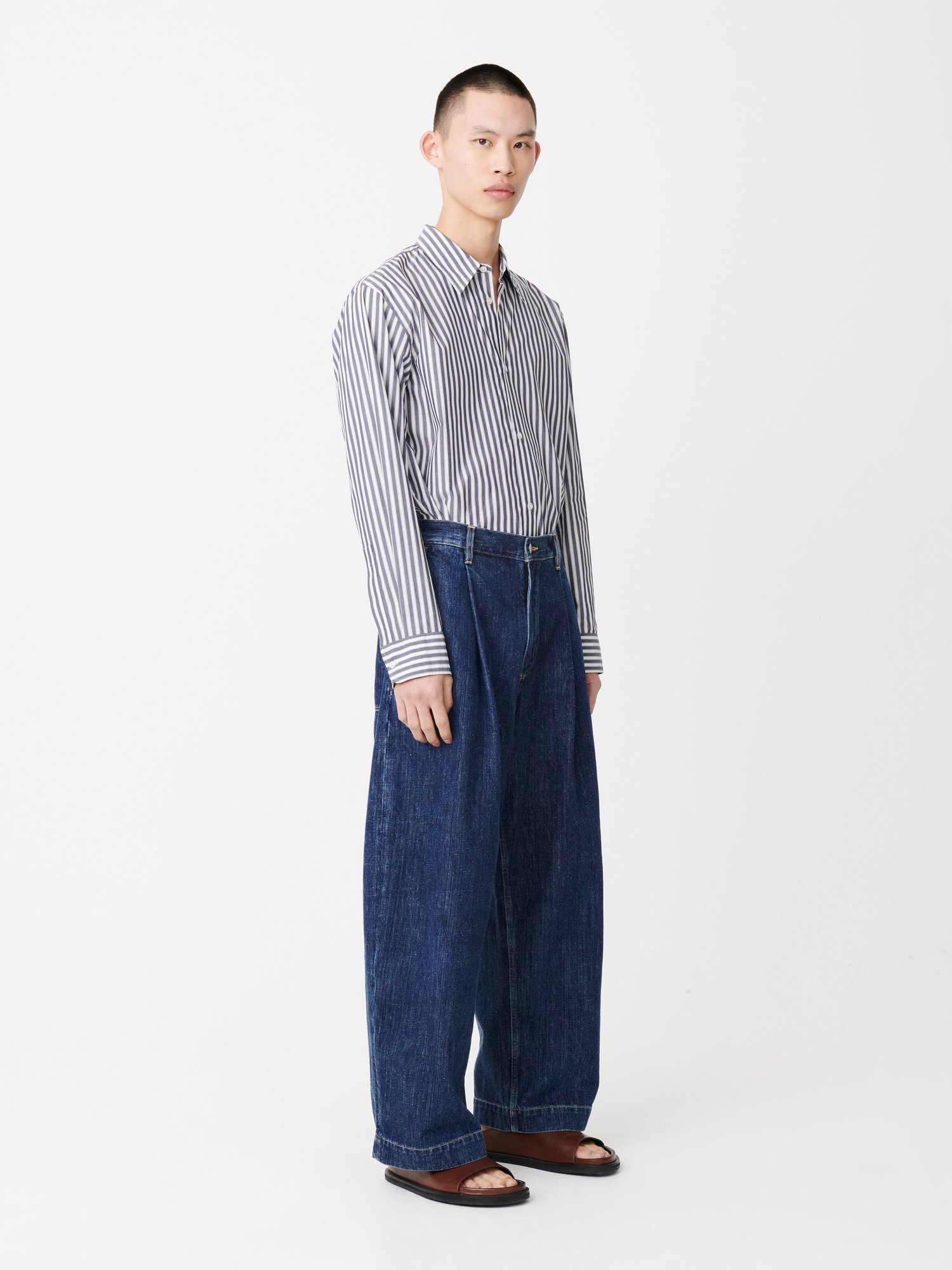 STUDIO NICHOLSON PUCH DENIM PANT スタジオニコルソン パンツ ジーンズ・デニムパンツ ブルー【送料無料】