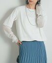 un dix cors 《着回し万能◎》ドライタッチシアーT アンディコール トップス その他のトップス ホワイト ブラック【送料無料】