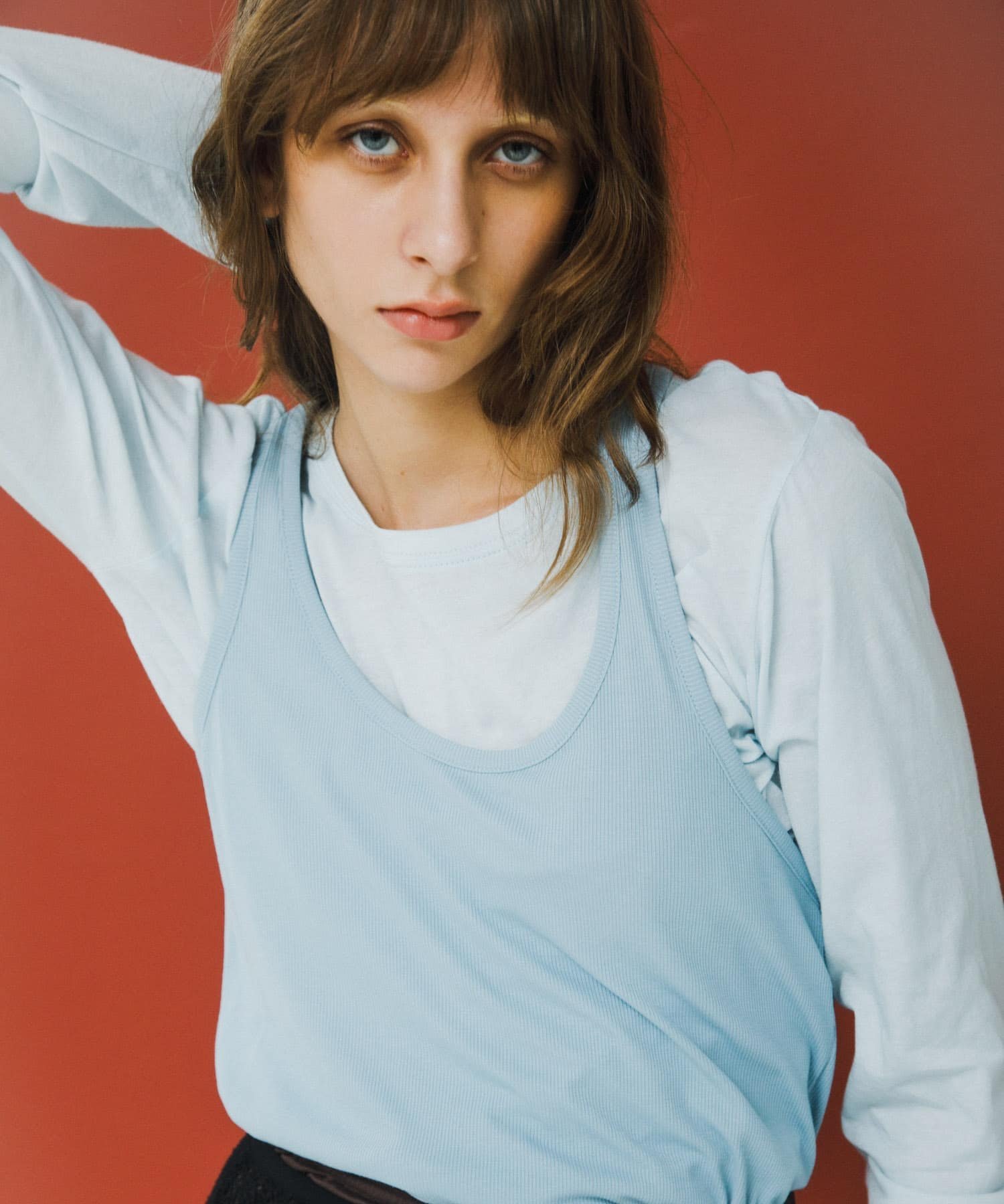 LAATO layered long set tee ラート トップス カットソー・Tシャツ ブラック カーキグリーン