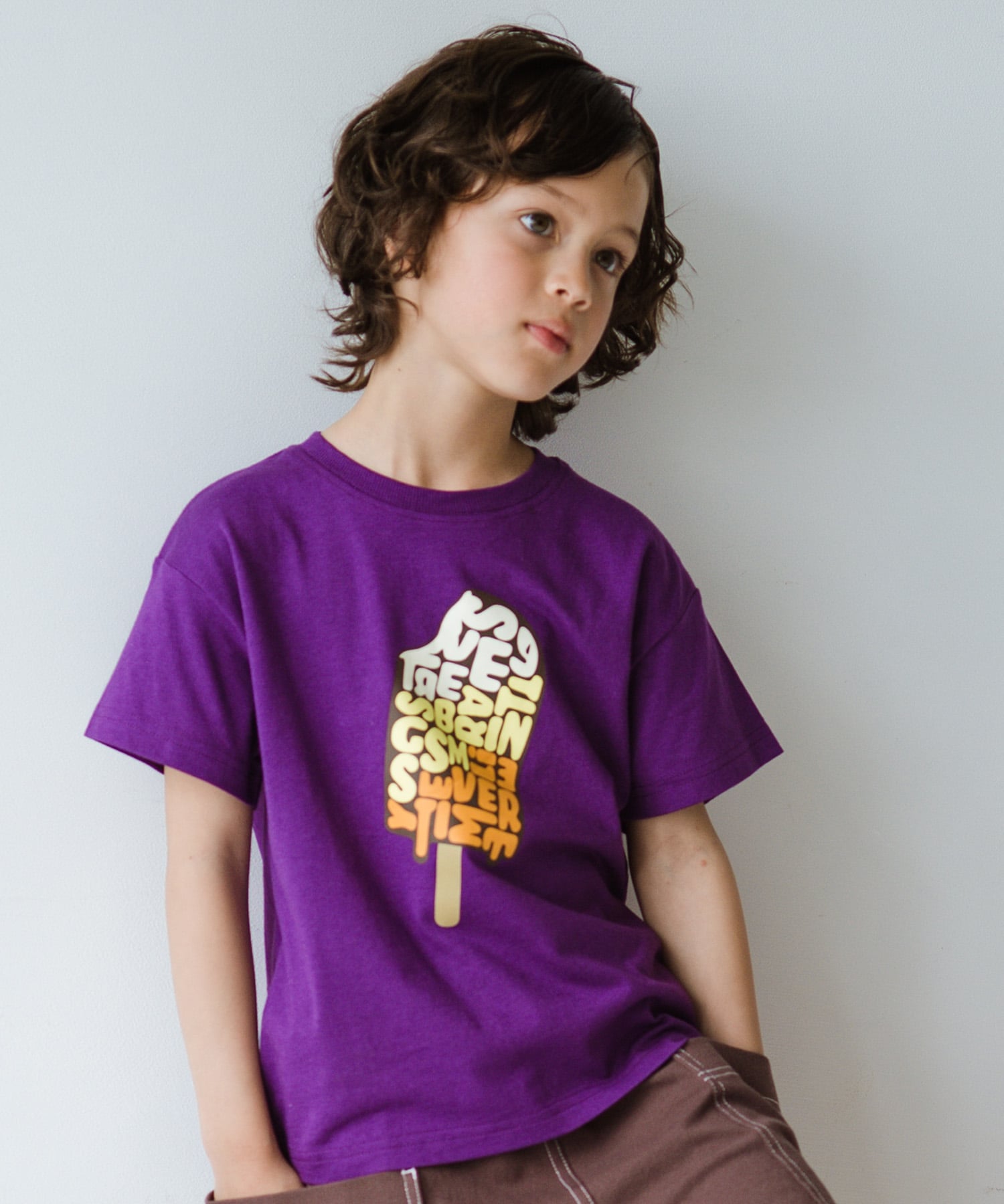 【SALE／25%OFF】branshes 【接触冷感】 アソートグラフィックTシャツ ブランシェス トップス カットソー・Tシャツ パープル stylife-15629857 Rakuten Fashion サンプル画像2