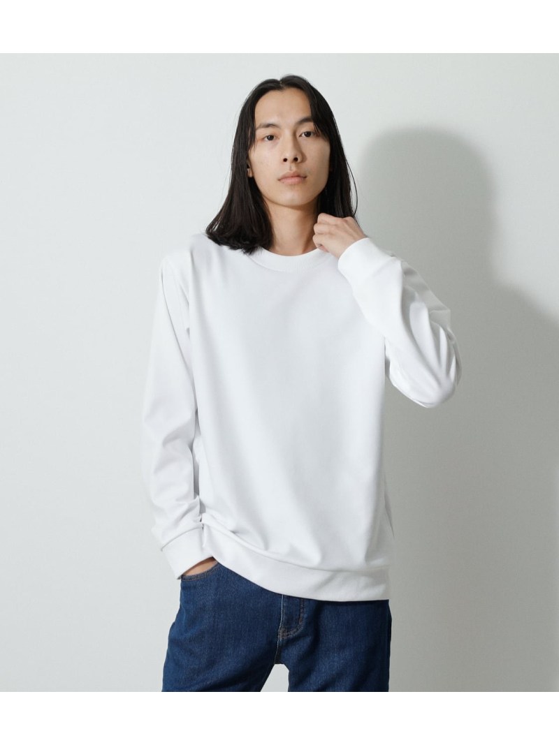 【SALE／70%OFF】AZUL BY MOUSSY PONTE COLOR SCHEME LONG TEE アズールバイマウジー トップス カットソー・Tシャツ ホワイト ブラックのサムネイル