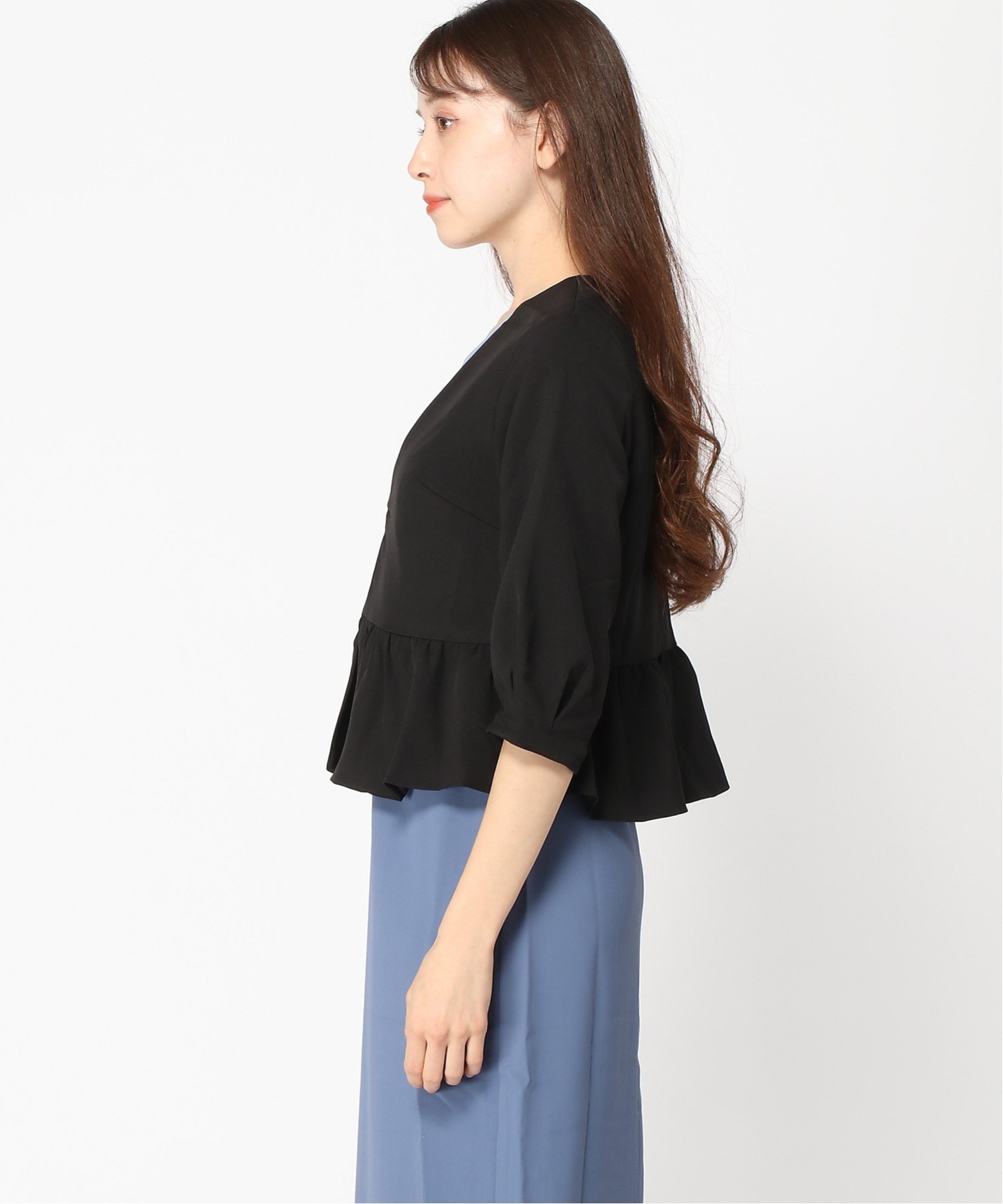 【SALE／45%OFF】DRESS+ DRESS+/ボレロ ショートジャケット ノーカラー ドレスプラス ジャケット・アウター ノーカラージャケット ベージュ ブラック【送料無料】