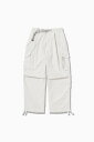 and wander oversized cargo pants アンドワンダー パンツ その他のパンツ ブラック ベージュ ホワイト【送料無料】