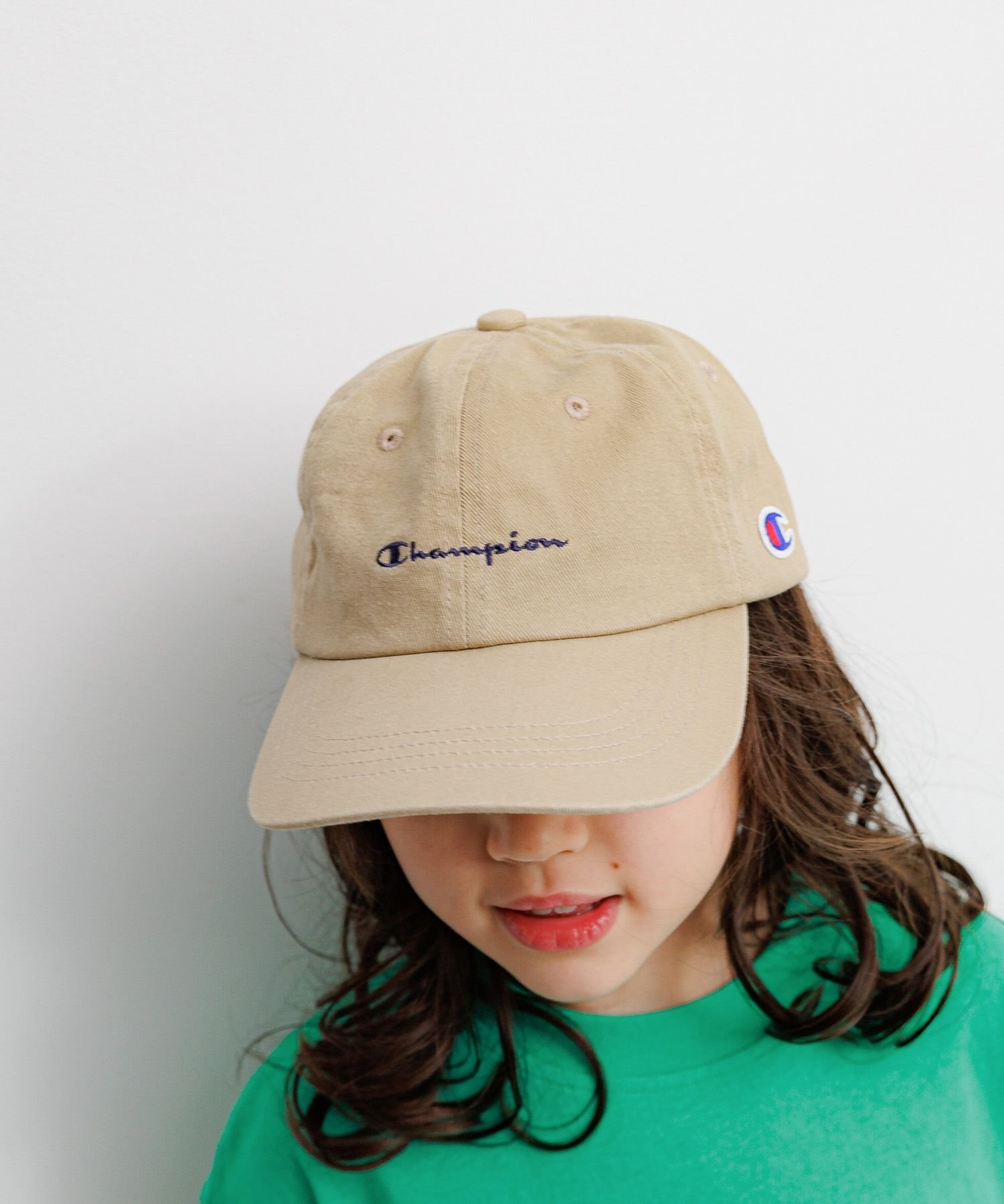 楽天Rakuten FashionBAYFLOW 【Champion（チャンピオン）】別注ツイル&デニムCAP（KIDS） ベイフロー 帽子 キャップ パープル ネイビー ブラック ブルー ピンク グレー ベージュ