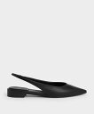 【SALE/30%OFF】CHARLES & KEITH ポインテッドトゥ ハイヴァンプスリングバックフラット チャールズアンドキース シューズ・靴 バレエシュ...