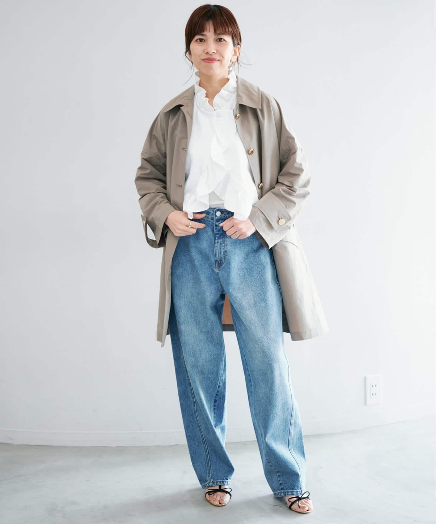 IENA 《一部カラー別注》MACKINTOSH/マッキントッシュ HUMBIE MB L261HI1158BGALK イエナ ジャケット・アウター ステンカラーコート グレー ネイビー【送料無料】