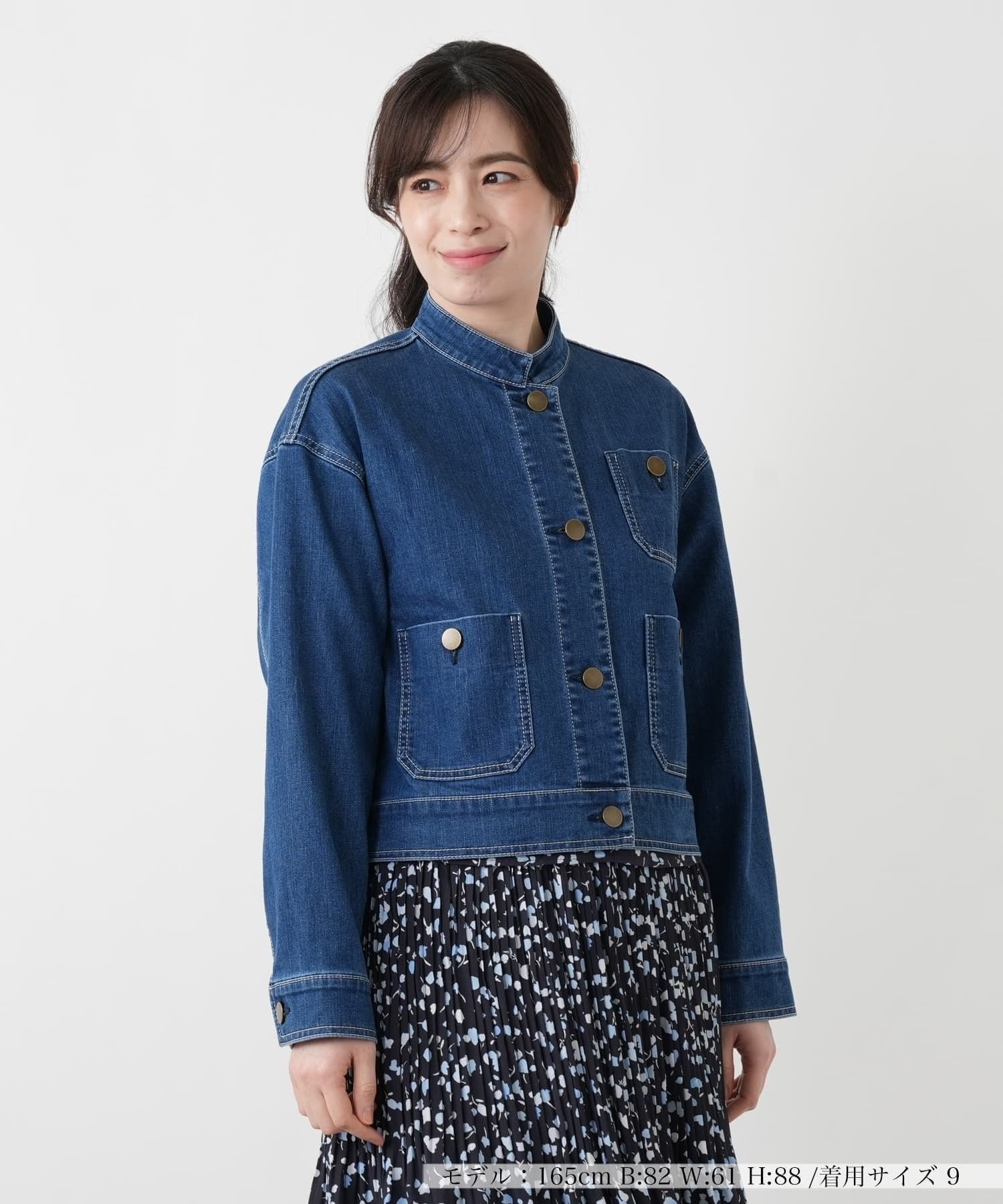 Leilian デニムジャケット【L JEANS】 レリアン ジャケット・アウター テーラードジャケット・ブレザー ネイビー