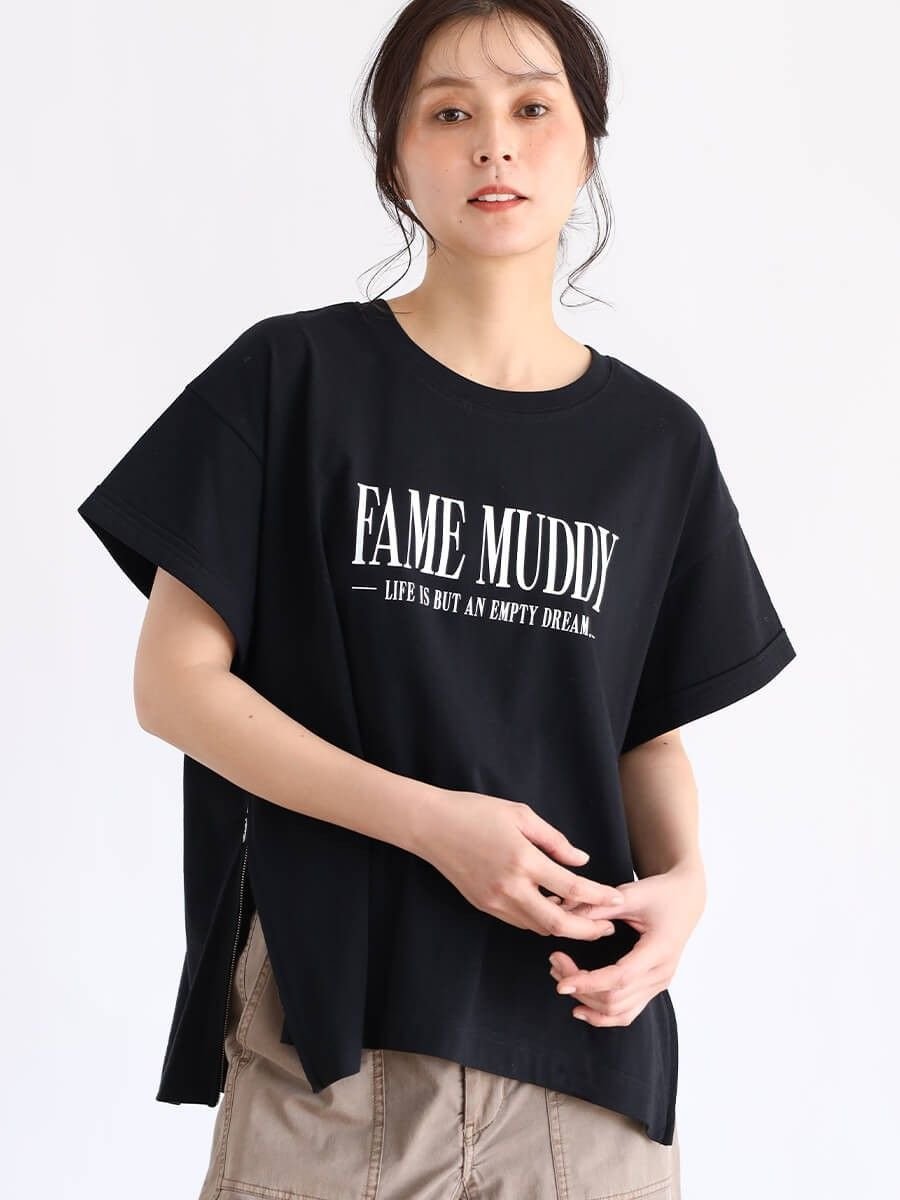 【SALE／39%OFF】CLOVE サイドジップオーバーシルエットTシャツ ラシュッド トップス カットソー・Tシ..