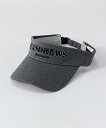 St ANDREWS 撥水撥油加工 TCツイルロゴバイザー (UNISEX) セントアンドリュース 帽子 その他の帽子 ネイビー グレー ホワイト【送料無料】
