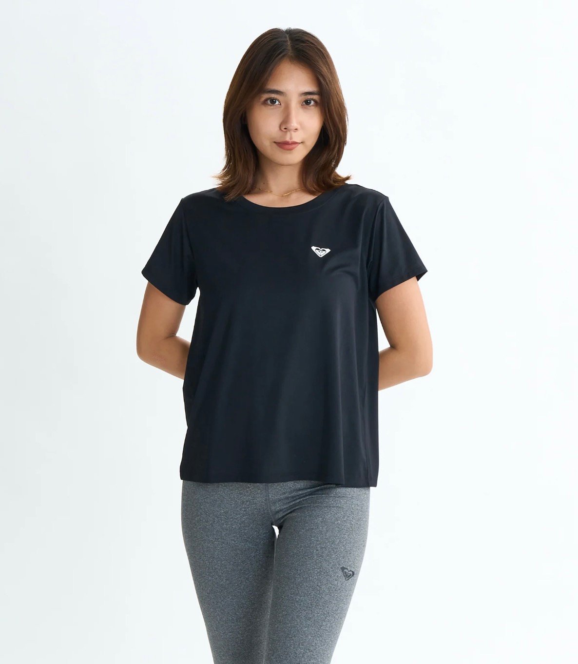 ROXY MY 1ST ROXY TEE ロキシー トップス カットソー・Tシャツ グレー ブラック ホワイト
