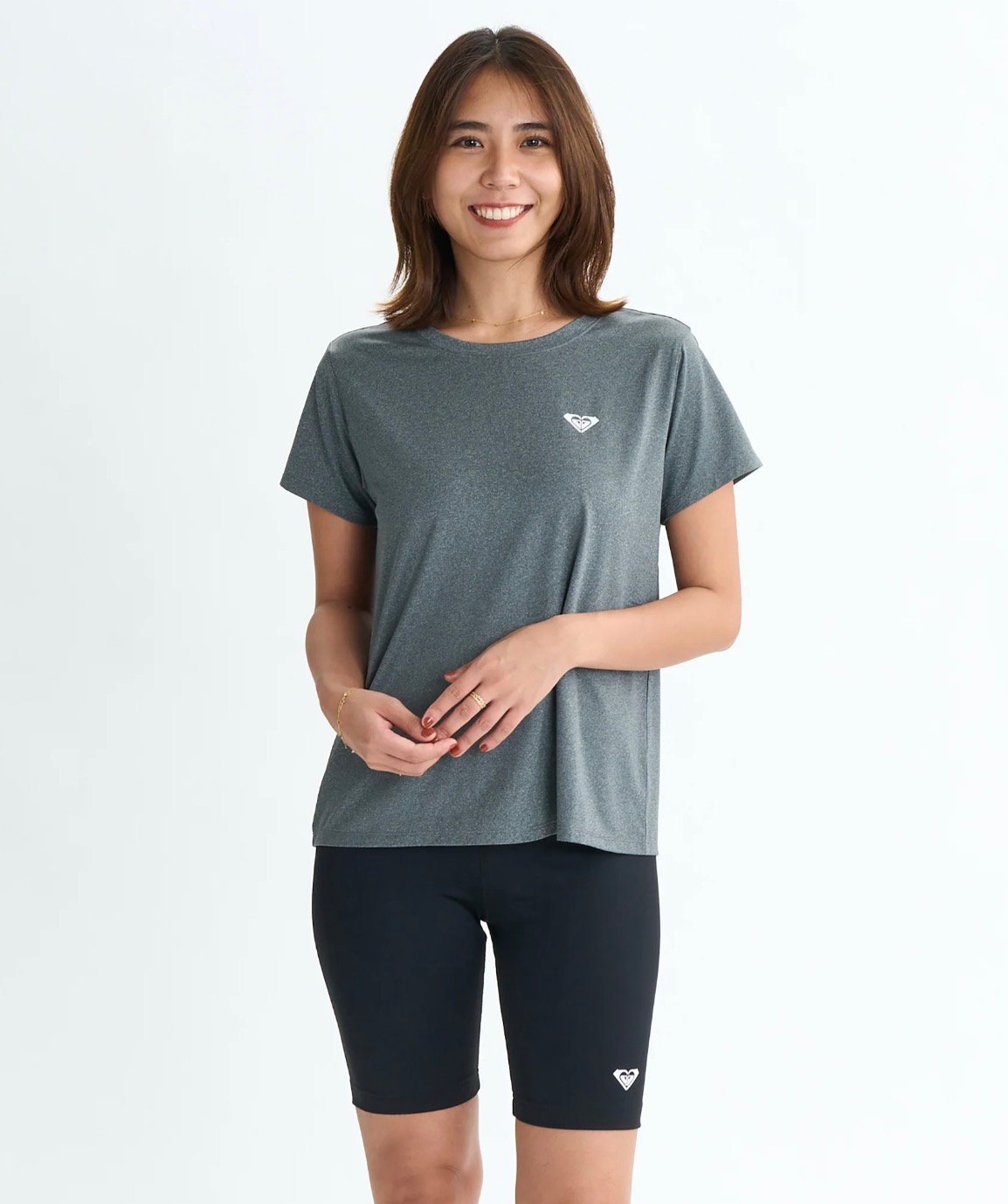 ROXY MY 1ST ROXY TEE ロキシー トップス カットソー・Tシャツ グレー ブラック ホワイト
