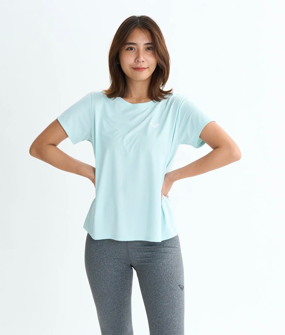 ROXY MY 1ST ROXY TEE ロキシー トップス カットソー・Tシャツ グレー ブラック ホワイト