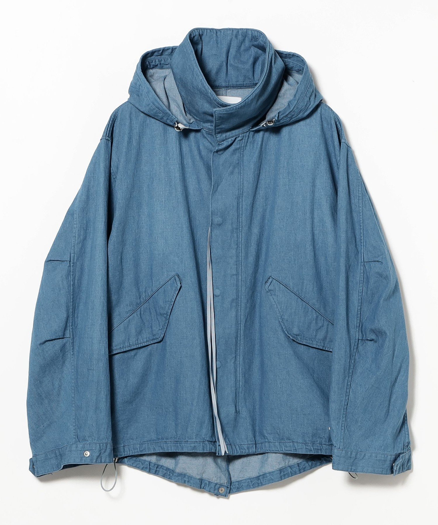 International Gallery BEAMS 【別注】ES:S / ライトデニム ショート フィールドパーカ ビームス メン ジャケット・アウター ブルゾン・ジャンパー【送料無料】