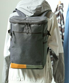 BEAMS HEART MEN BEAMS HEART / ポリエステル 杢素材 ボックス バックパック ビームス ハート バッグ トートバッグ グレー ブラック【送料無料】