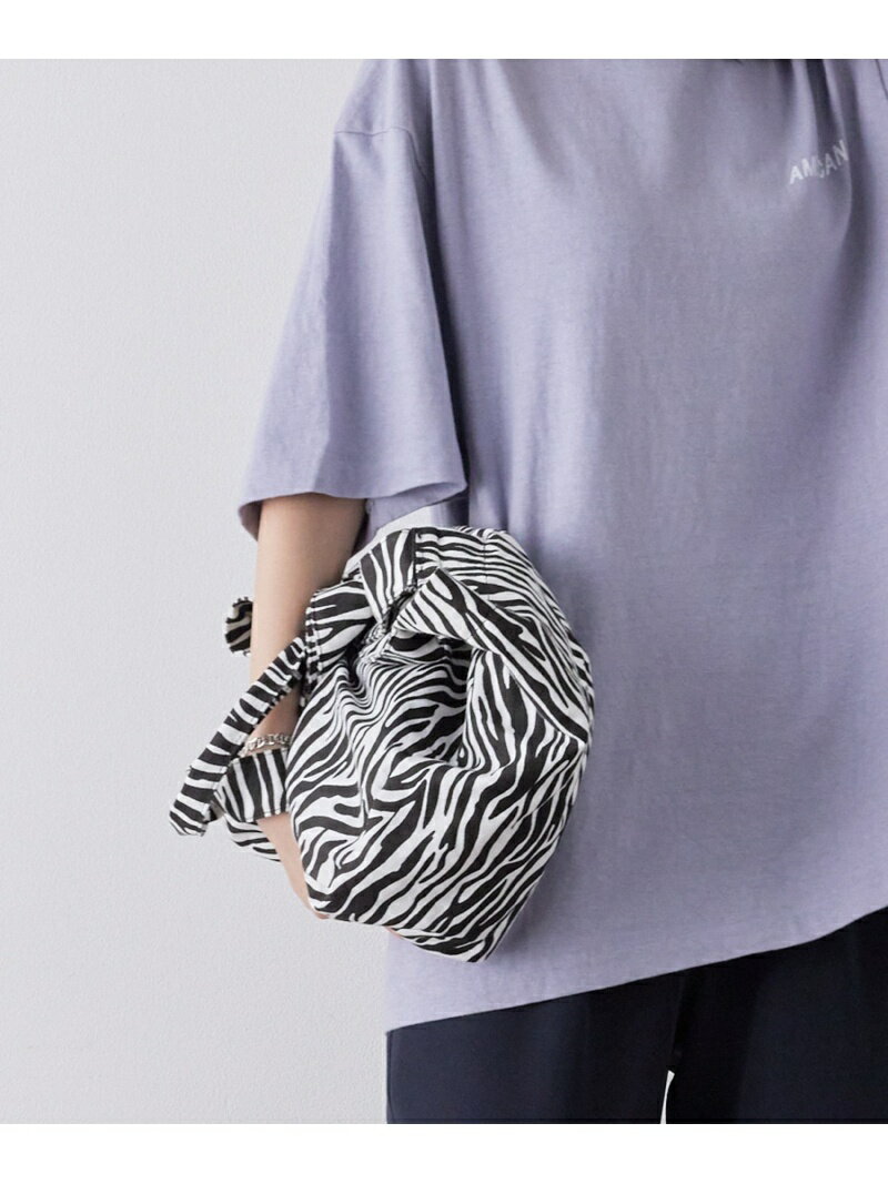 【SALE／50%OFF】SALON adam et rope' 【WEB限定】【MOHI】ゼブラトート サロン アダム エ ロペ バッグ トートバッグ ホワイト ブラウン