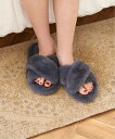 JOURNAL STANDARD FURNITURE SLIPPER FUR フェイクファー スリッパ ルームシューズ ジャーナルスタンダードファニチャー シューズ・靴 その他のシューズ・靴 グレー ベージュ