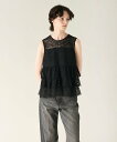 【SALE/50%OFF】GRACE CONTINENTAL レースギャザートップ グレースコンチネンタル トップス その他のトップス ベージュ ブラック【送料...