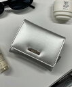 WEGO LADY'S プレートデザインウォレット ウィゴー 財布・ポーチ・ケース 財布 ブラック シルバー