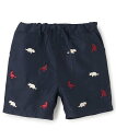 petit main 【SWIM】刺しゅうスイムパンツ ナルミヤオンライン 水着・スイムグッズ 水着 ネイビー ベージュ