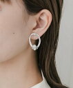 【SALE/50%OFF】SMELLY メタルサークルパールイヤリング スメリー アクセサリー・腕時計 イヤリング・イヤーカフ