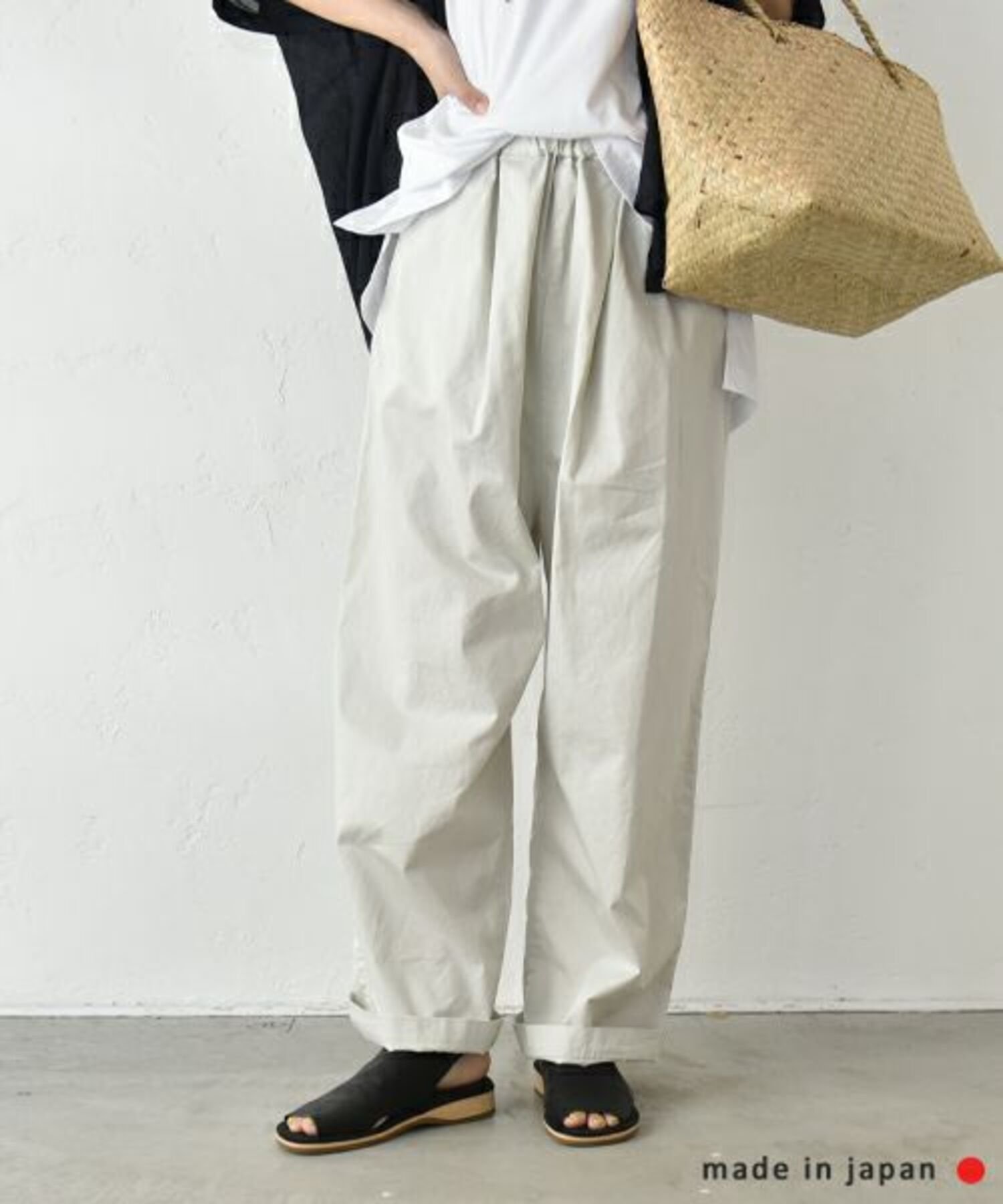 Number18 No18｜ツイルワイドボールパンツ [[CE1PT231008R]][C] ハグハグ パンツ その他のパンツ グリーン ブラック ブルー ブラウン