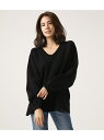 【SALE/30%OFF】AZUL by moussy SWEATTER Vネック LOOSE TOPS アズールバイマウジー ニット【RBA_S】【RBA_E】