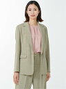 【SALE/75%OFF】m.f.editorial 麻調トラベスト 1ボタンジャケット ベージュ(セットアップ可能) レディース セットアップ スーツ ジャケ...