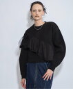 AULA AILA FRILL SWEAT PULLOVER アウラアイラ トップス スウェット・トレーナー ブラック グレー ホワイト【送料無料】