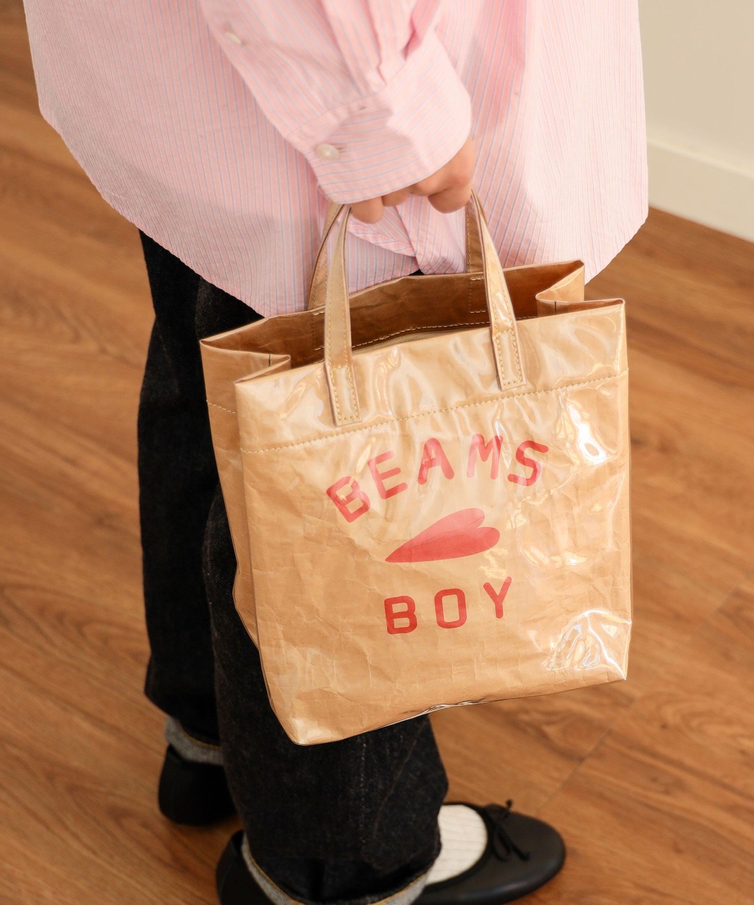 BEAMS BOY BEAMS BOY / BBロゴ ショップバック ビームス ウイメン バッグ トートバッグ ベージュ【送料無料】