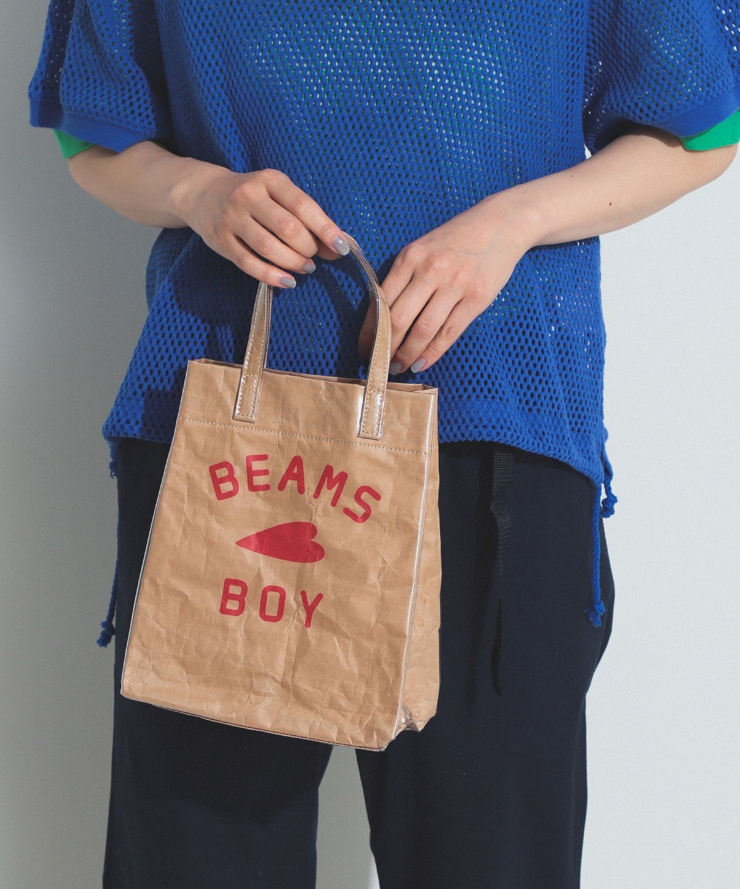 BEAMS BOY BEAMS BOY / BBロゴ ショップバック ビームス ウイメン バッグ トートバッグ ベージュ【送料無料】