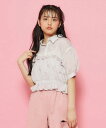 【SALE/40%OFF】PINK-latte 【2点SET】シアーストライプビスチェシャツ ピンク ラテ トップス シャツ・ブラウス グレー ブルー ピンク