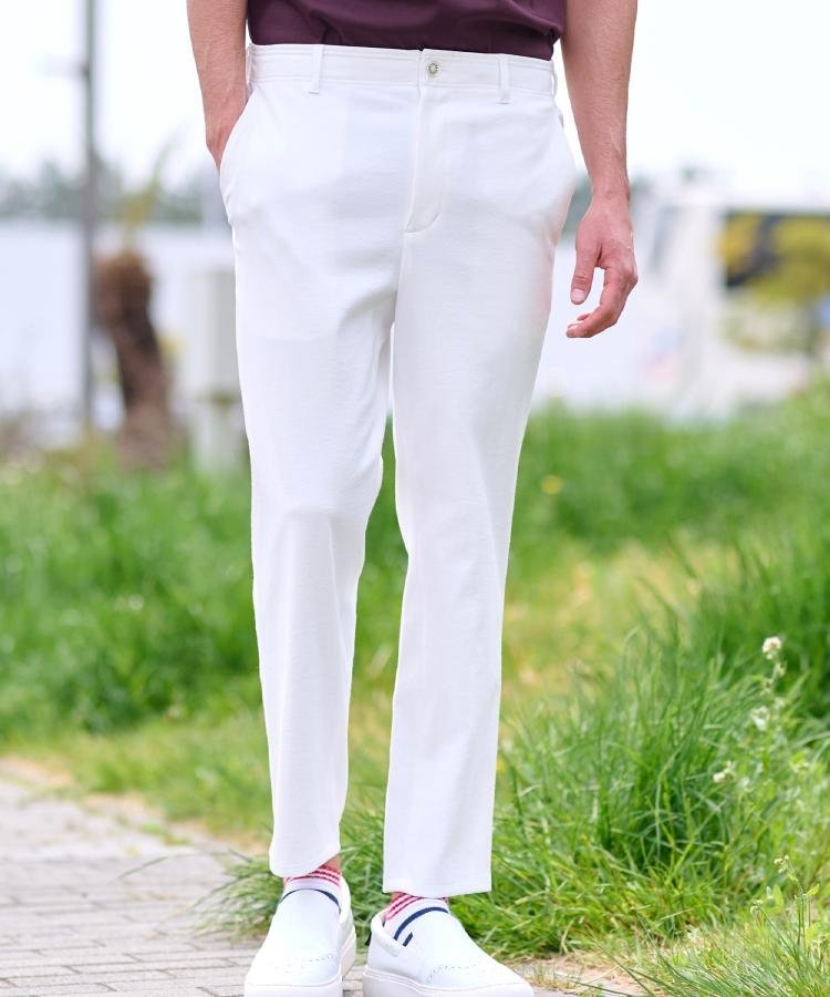 【SALE／20%OFF】DRESSTERIOR 【洗える/セットアップ可】シェルタリングドライ トラウザーズ ドレステリア パンツ その他のパンツ ブラック ホワイト【送料無料】