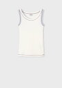PS Paul Smith ウィメンズ カラーステッチ リブ ノースリーブ ポール・スミス トップス カットソー・Tシャツ ホワイト ブラック【送料無料】