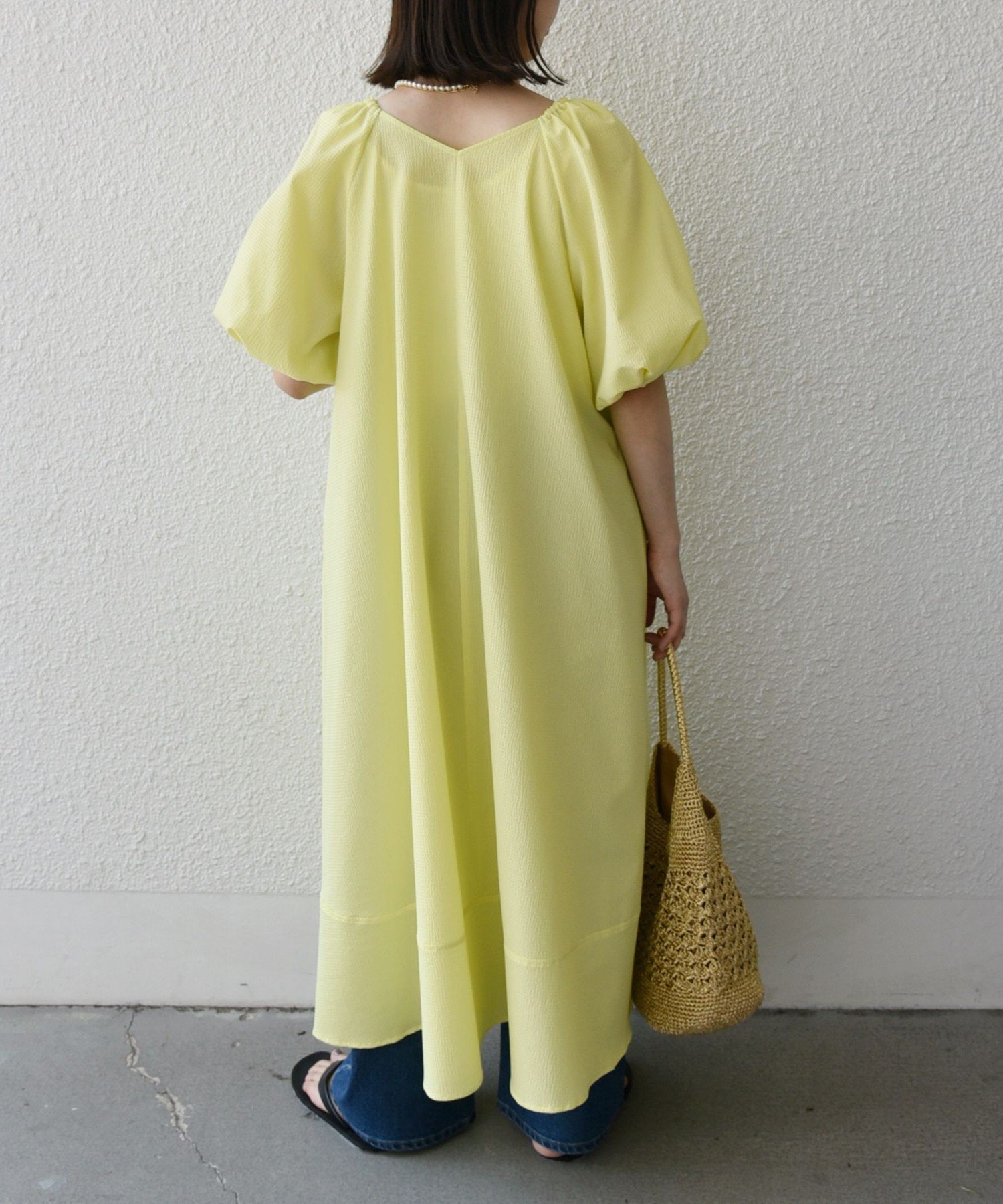 【SALE/20%OFF】SHIPS Colors SHIPS Colors:<接触冷感・洗濯機可能>サッカー 2WAY パフスリーブ ワンピース シップス ワ...