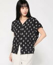 pas de calais Modern Sarasa Patchwork プリント カーディガン パドカレ トップス カーディガン ネイビー ブラウン【送料無...