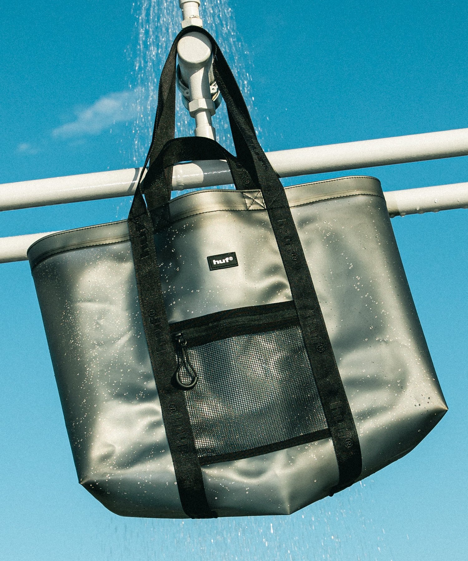 MERCER TRANSPARENT 2WAY TOTE / HUF ハフ バッグ トートバッグ ブラック