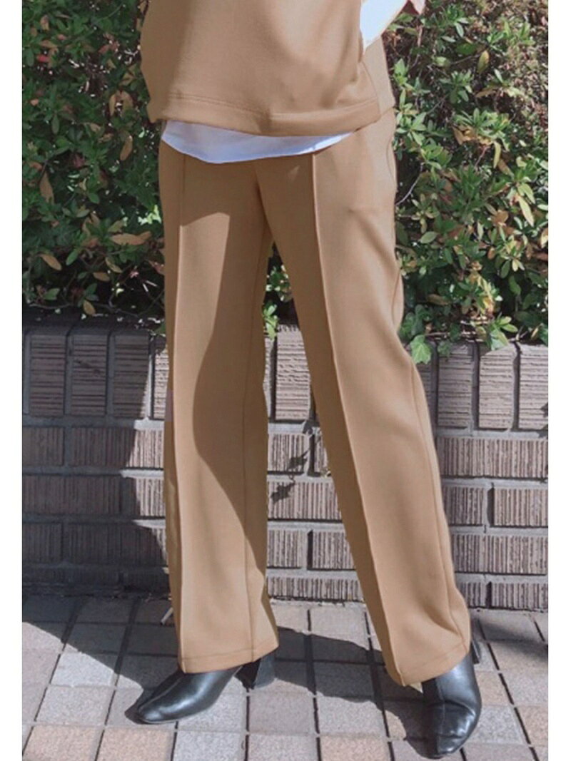 【SALE／70%OFF】Grand PARK NICOLE センターシームストレートパンツ ニコル パンツ その他のパンツ ネイビー グレー ブラウン