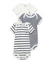 プチバトー　ベビー服 PETIT BATEAU 半袖ボディ3枚組 プチバトー マタニティウェア・ベビー用品 ロンパース・カバーオール【送料無料】