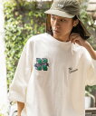 niko and ... サガラワッペン7分袖プルオーバー ニコアンド トップス カットソー・Tシャツ パープル ホワイト ブラック【送料無料】 2