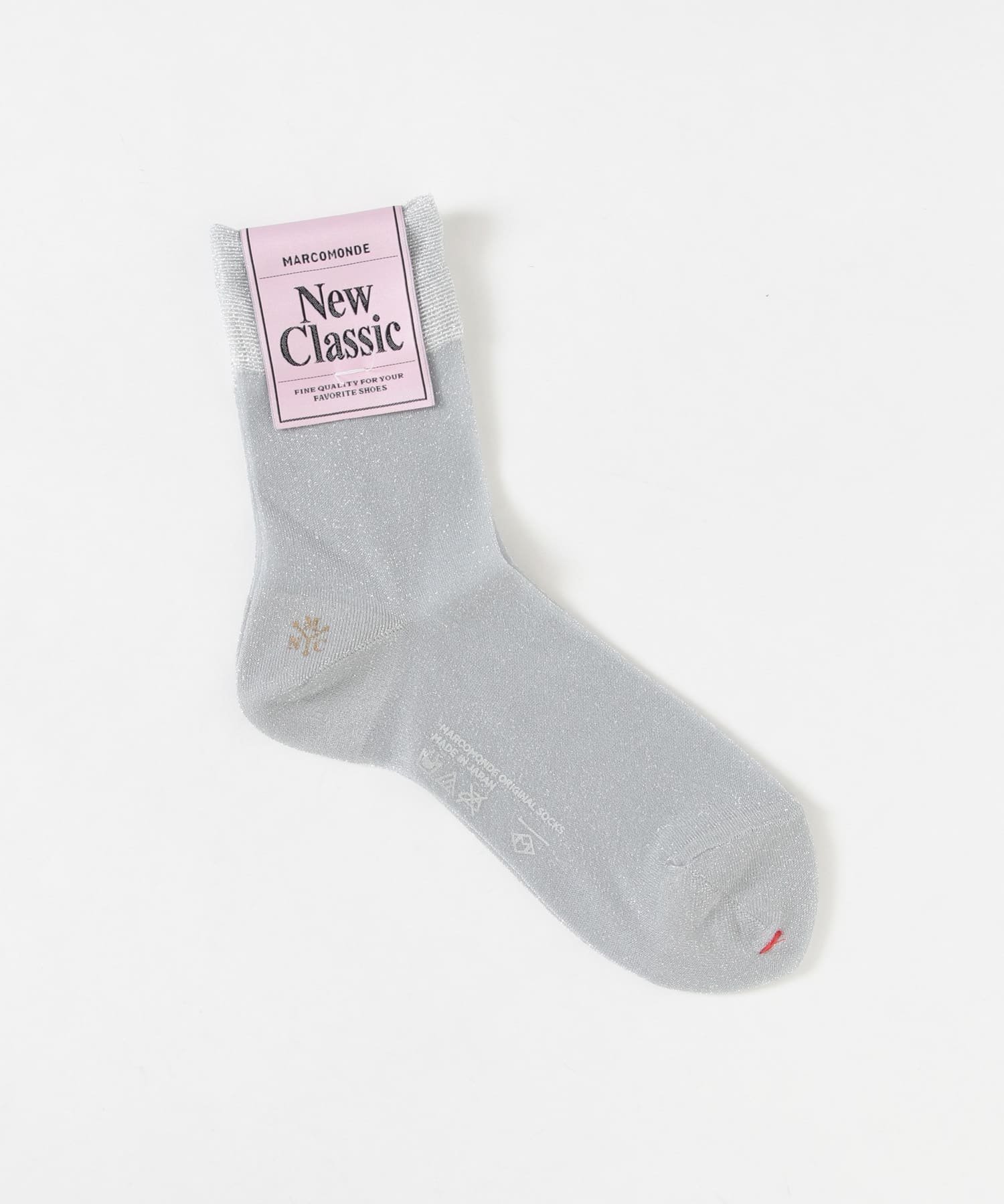 URBAN RESEARCH MARCOMONDE glitter sheer short socks アーバンリサーチ 靴下 レッグウェア 靴下 シルバー ブルー